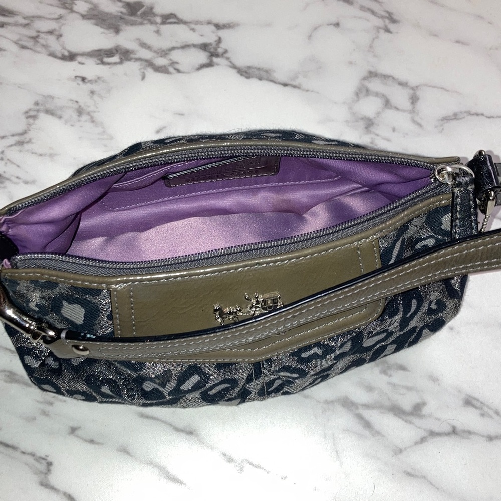 Coach Metallic Leopard Shoulder Bag - Picture 4 of 6